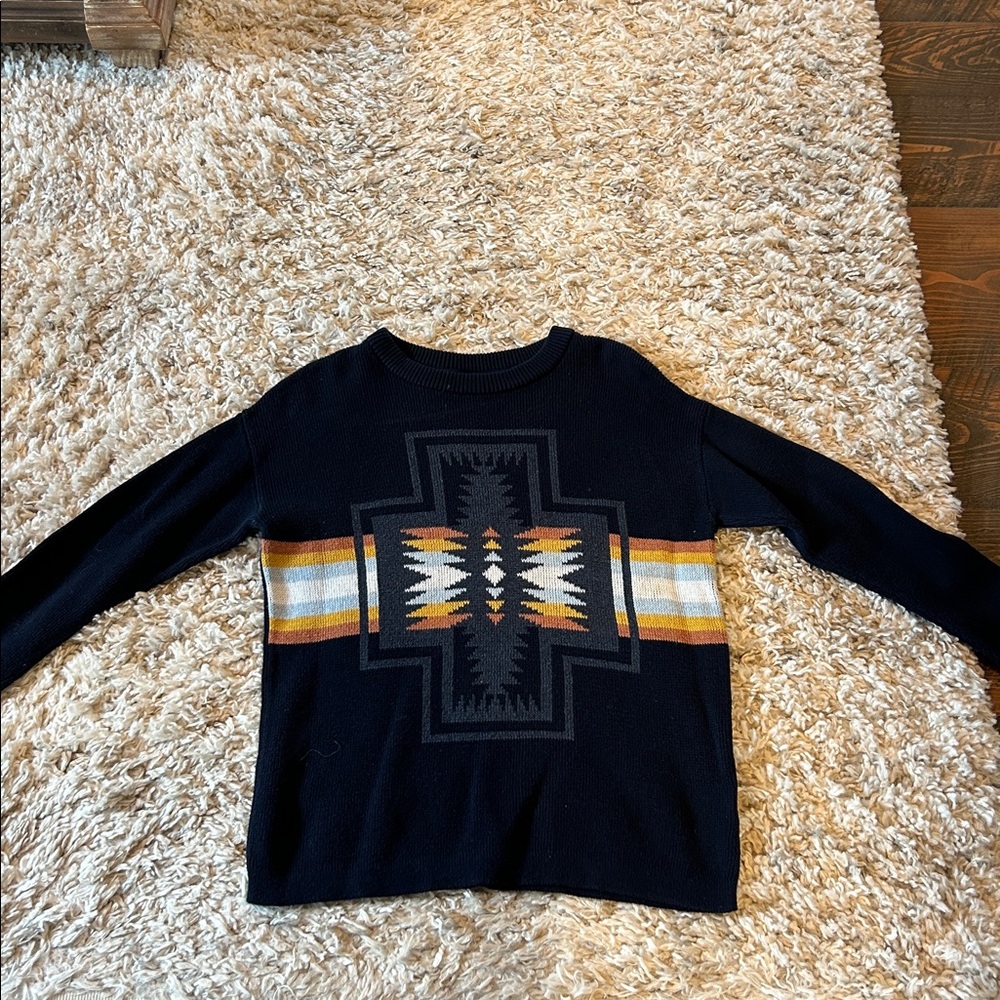 Pendleton Navy Wool Sweater